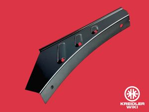 Afschermplaat rechts glanzend zwart 235.17.13/99